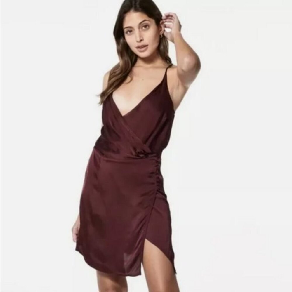 Young Fabulous and Broke Silky Wrap Mini Dress (NWT)